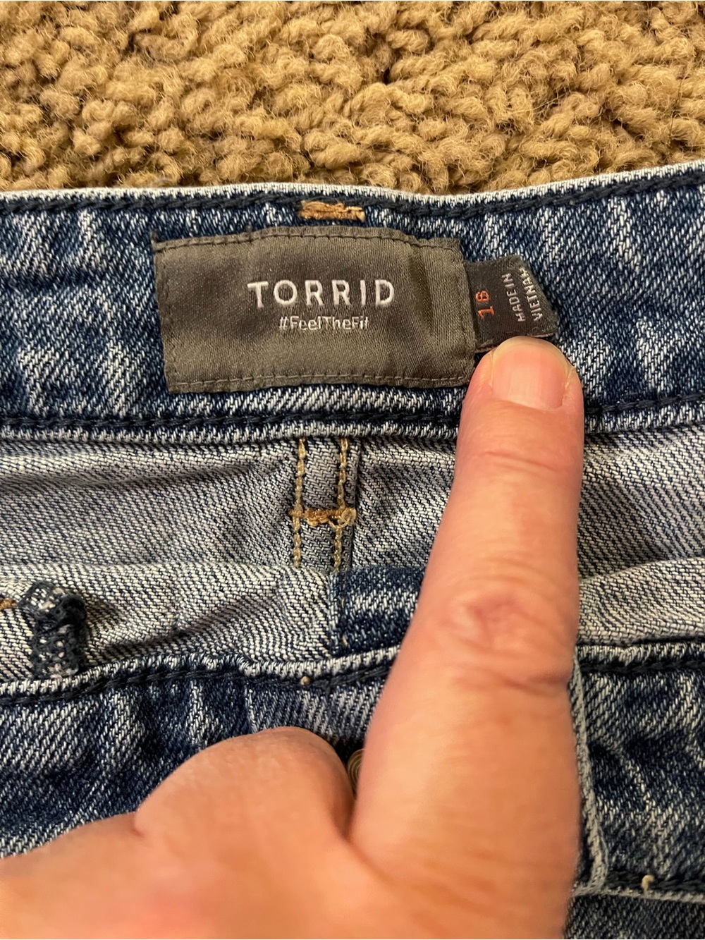 Torrid Denim in Light Blue Wash.Button Down Denim Skirt. NICE - Picture 3 of 6